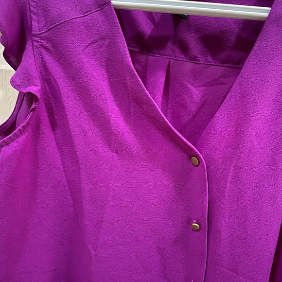 Forever 21 Vibrant Purple Blouse - Picture 4 of 6